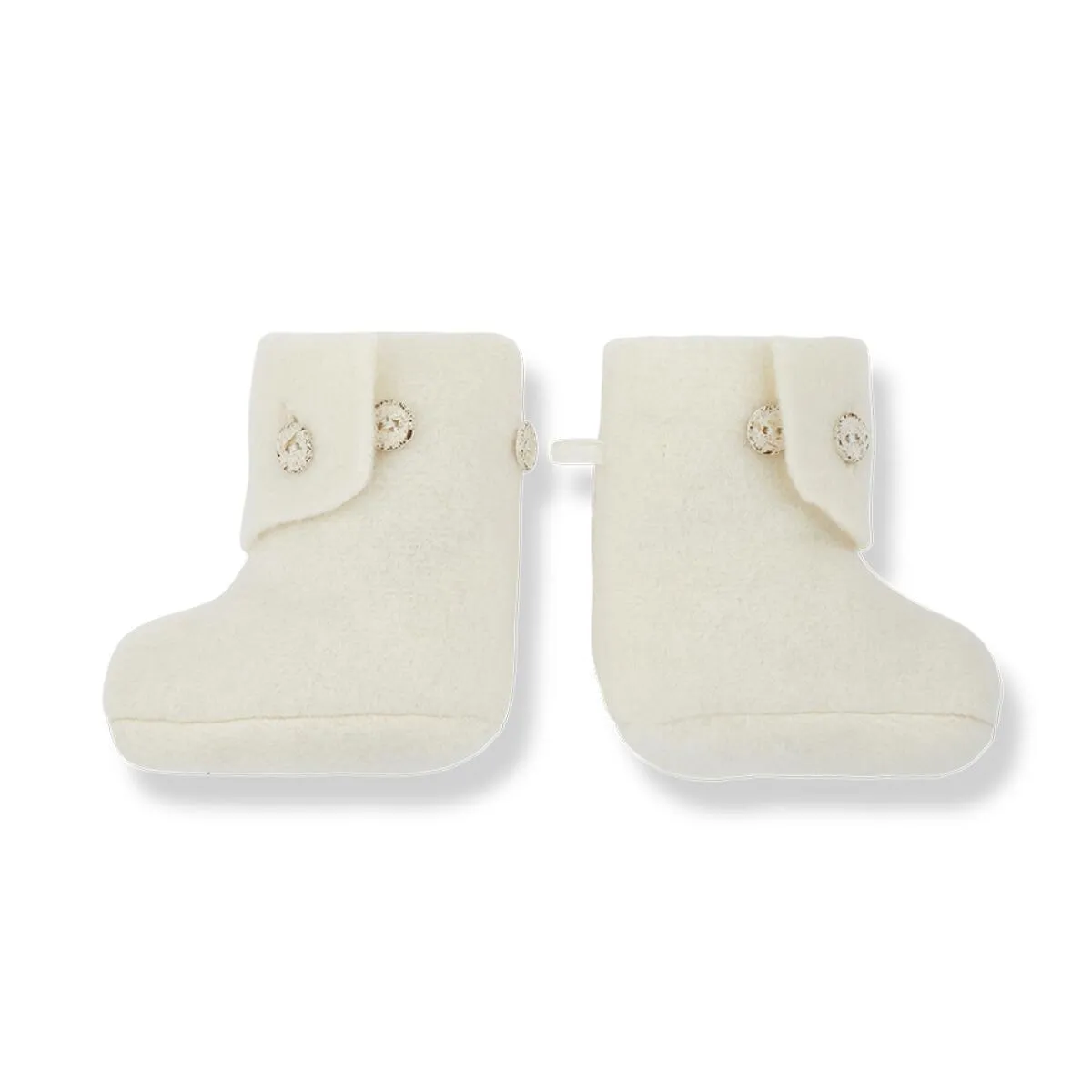 1  In The Family - Button Closure Bootie - Ecru