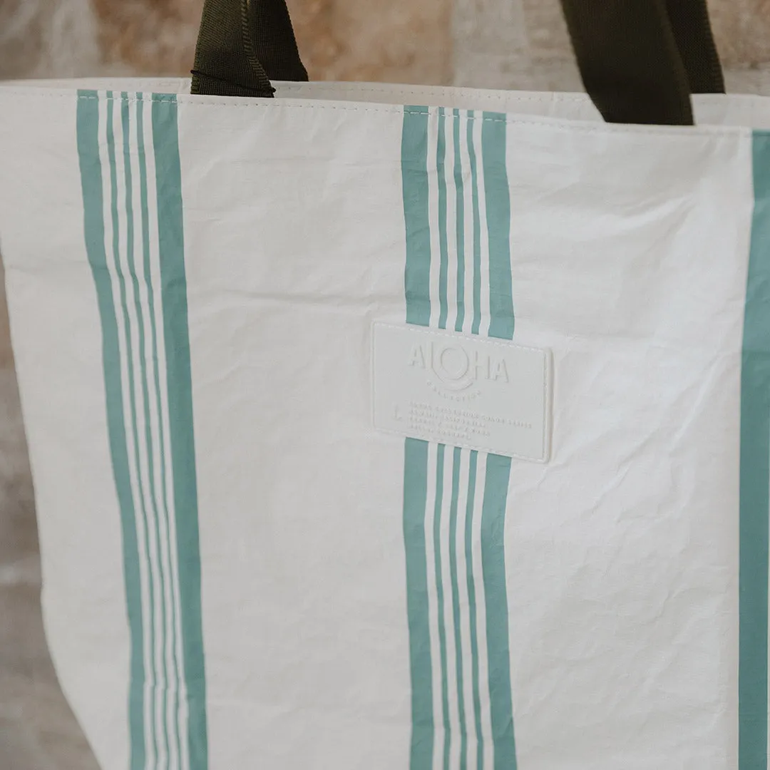 Aloha Linen Stripe Day Tripper Tote Bag