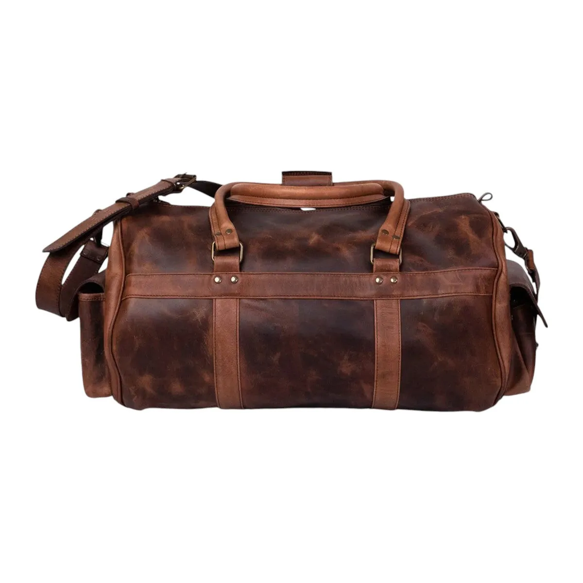 Balin Leather Travel Duffel Bag