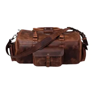 Balin Leather Travel Duffel Bag