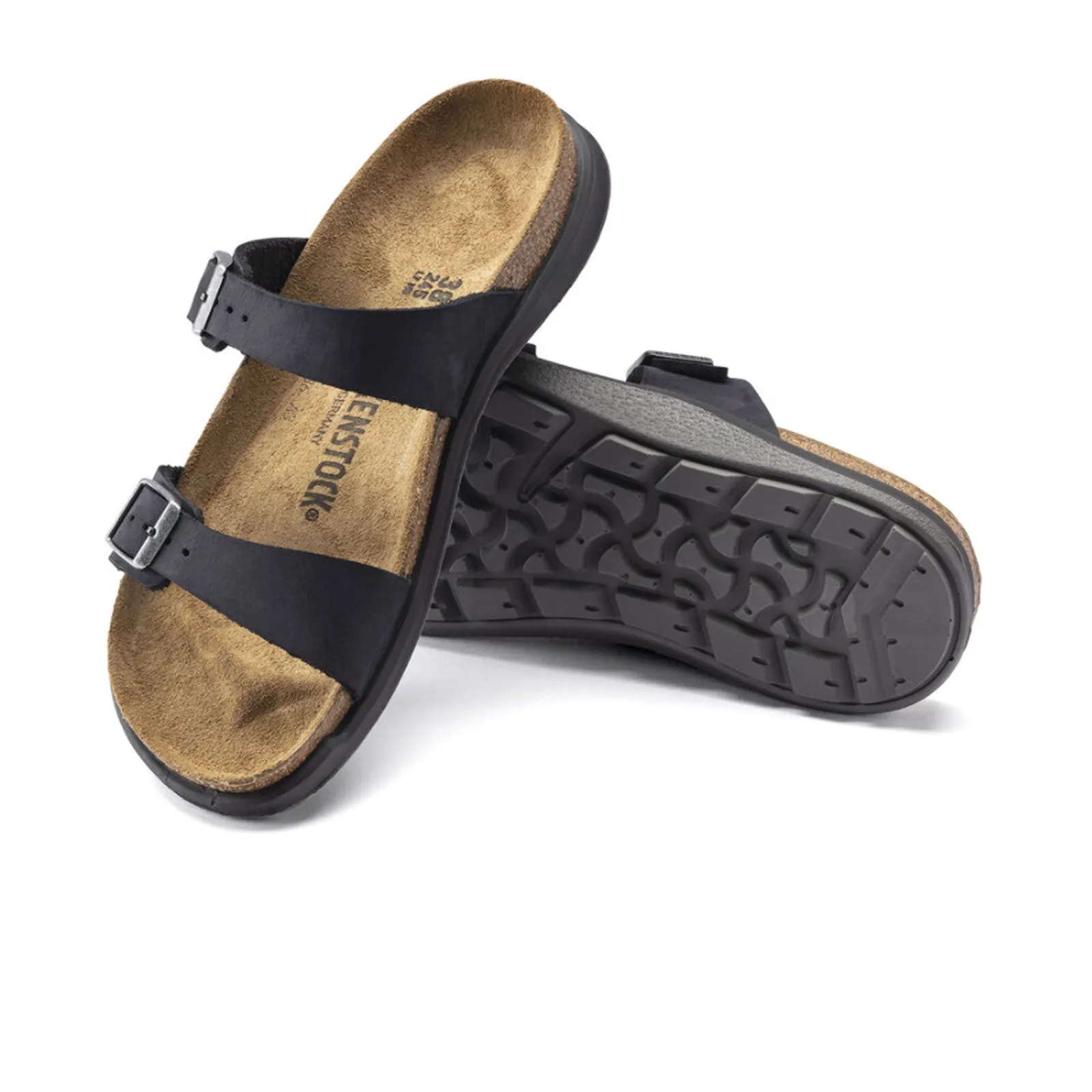 Birkenstock Sierra CT Slide Sandal (Women) - Black Oiled Leather