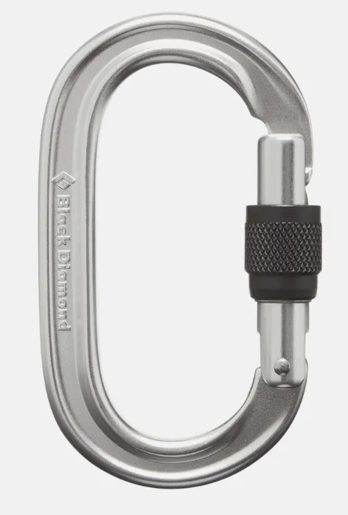 Black Diamond - Oval Keylock Screwgate Carabiner