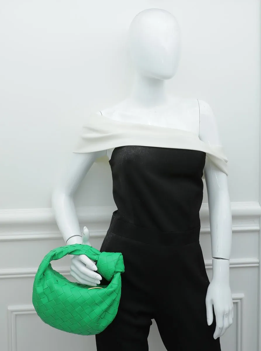 Bottega Veneta Grass Green Intrecciato Nappa Jodie Mini Bag