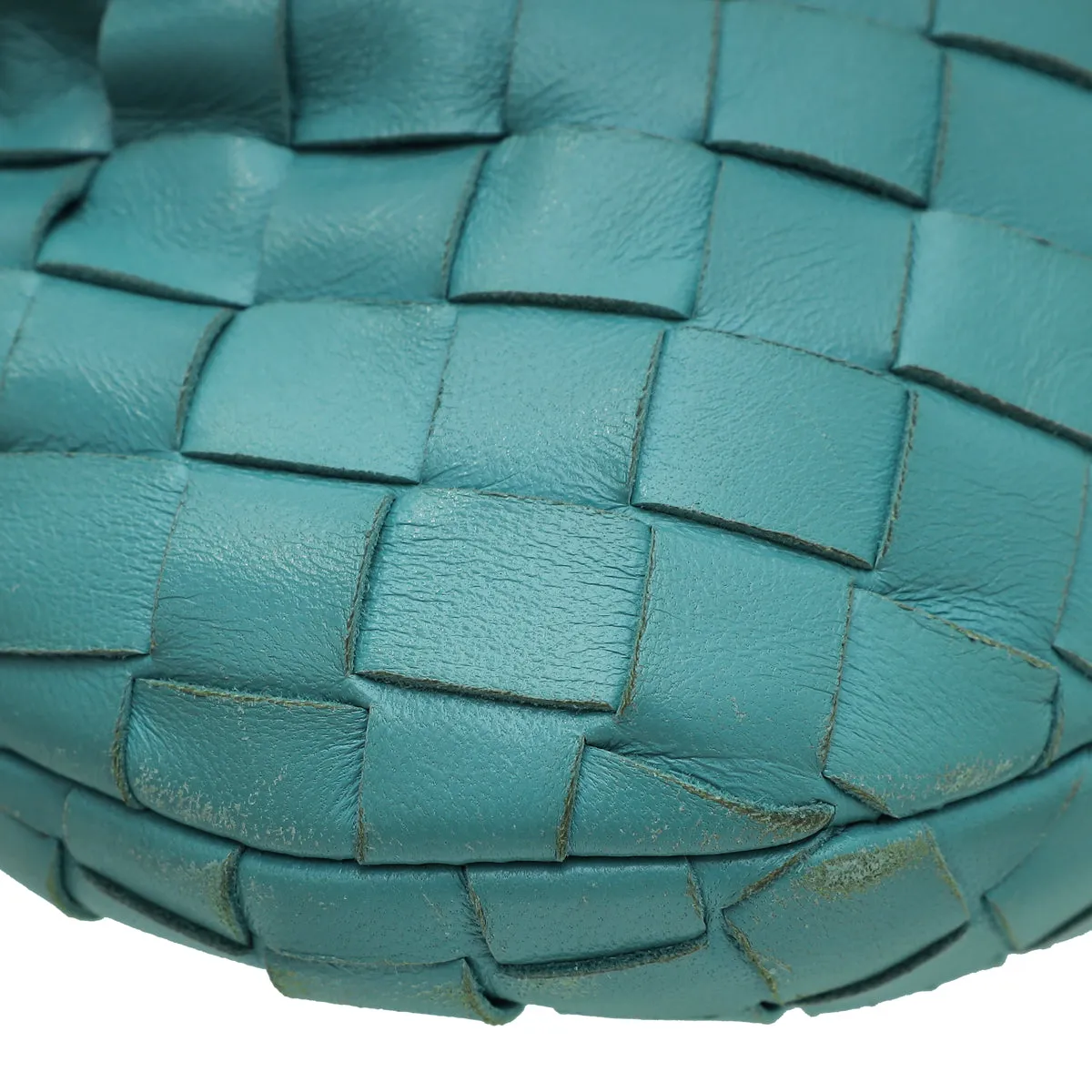 Bottega Veneta Teal Intrecciato Nappa Jodie Bag