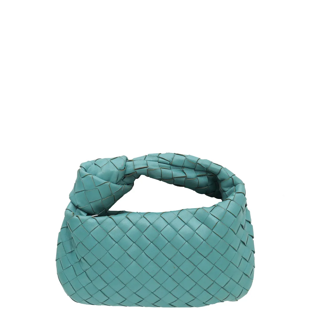 Bottega Veneta Teal Intrecciato Nappa Jodie Bag