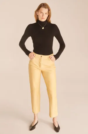 Crop Leather Pant