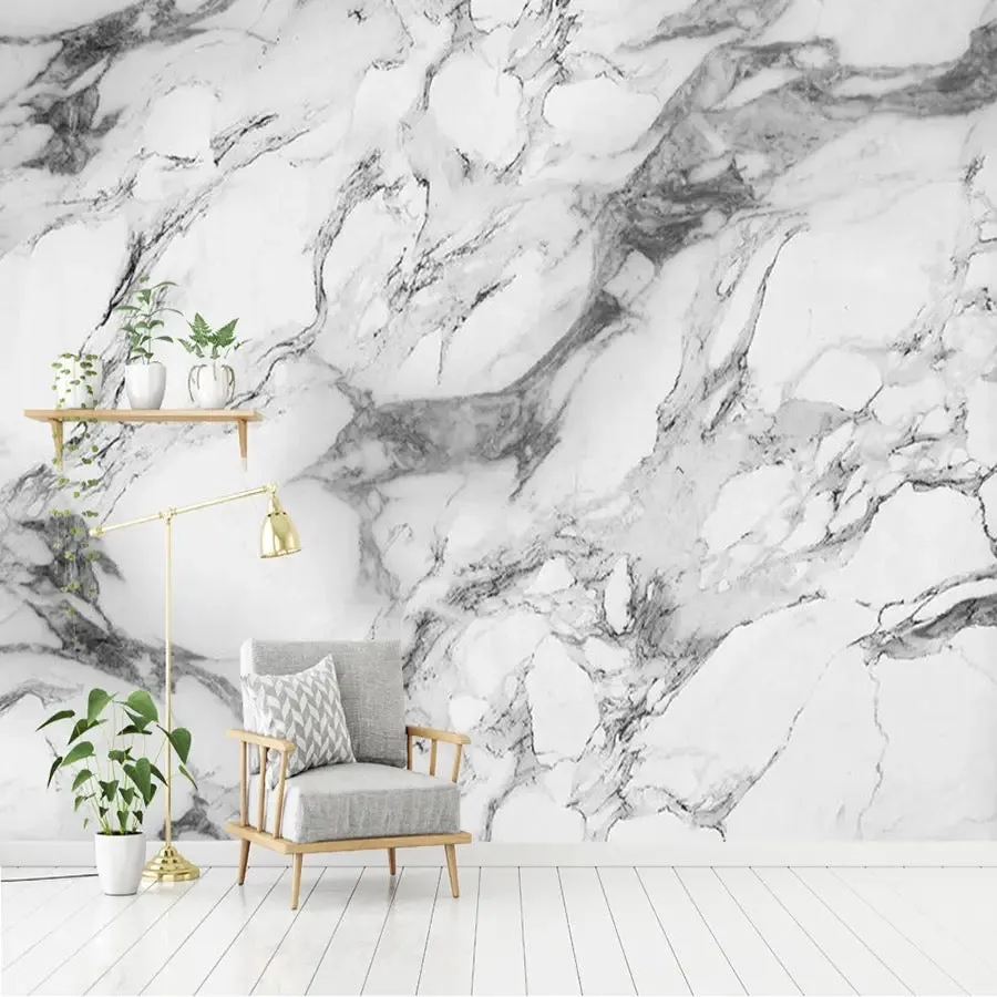 Custom Wallpaper Mural Marble Effect 5 Options (㎡)