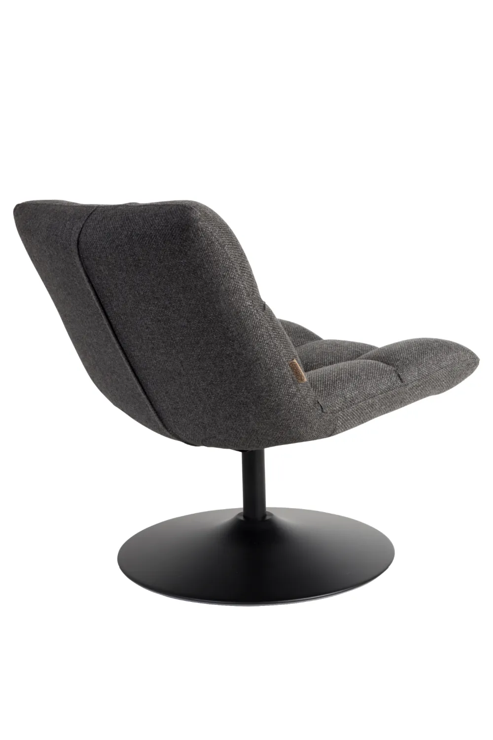 Dark Gray Pedestal Accent Chair | Dutchbone Bar