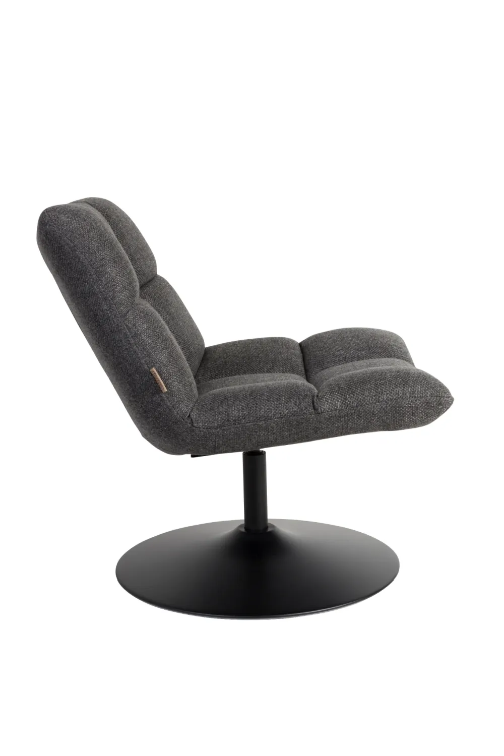 Dark Gray Pedestal Accent Chair | Dutchbone Bar