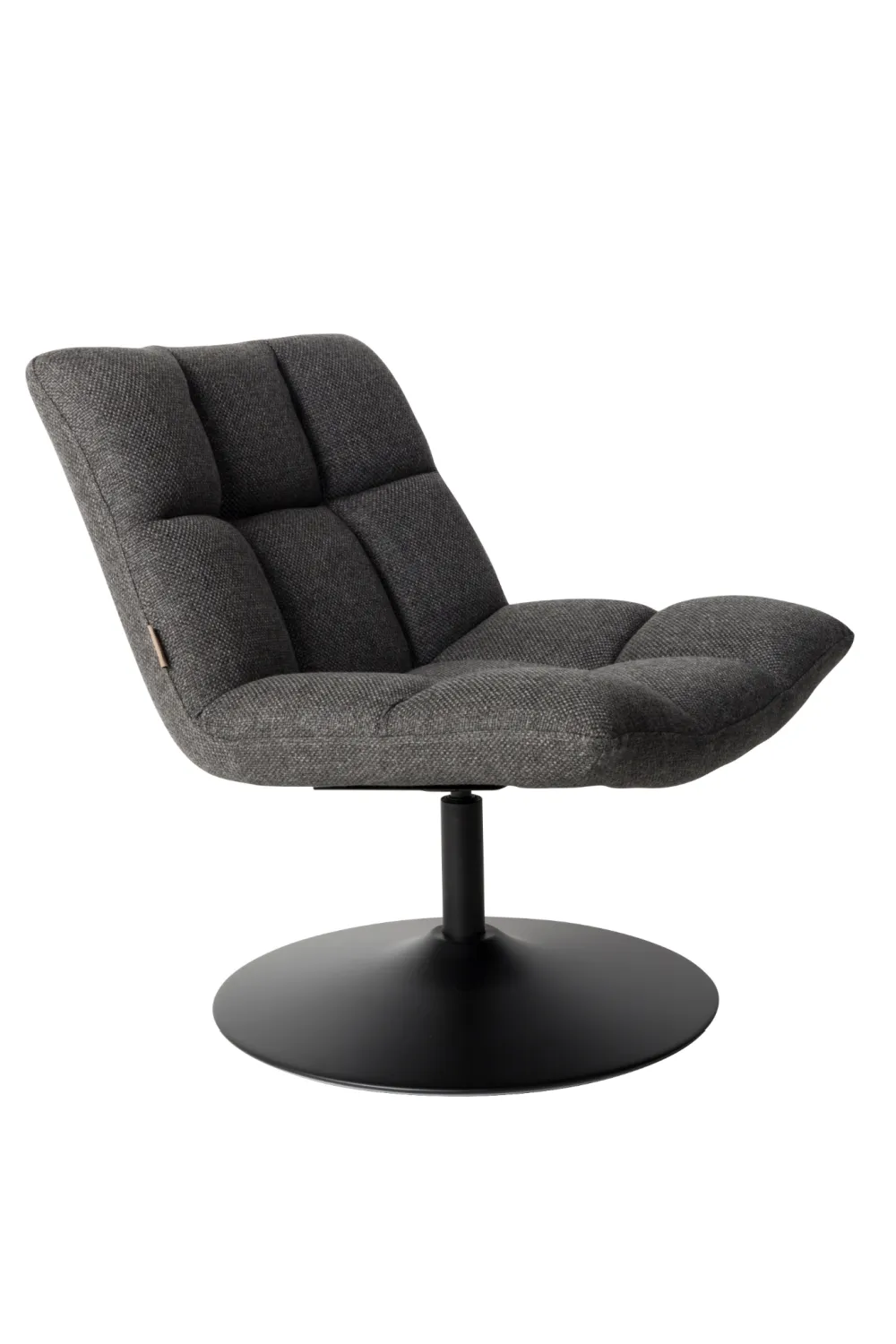 Dark Gray Pedestal Accent Chair | Dutchbone Bar