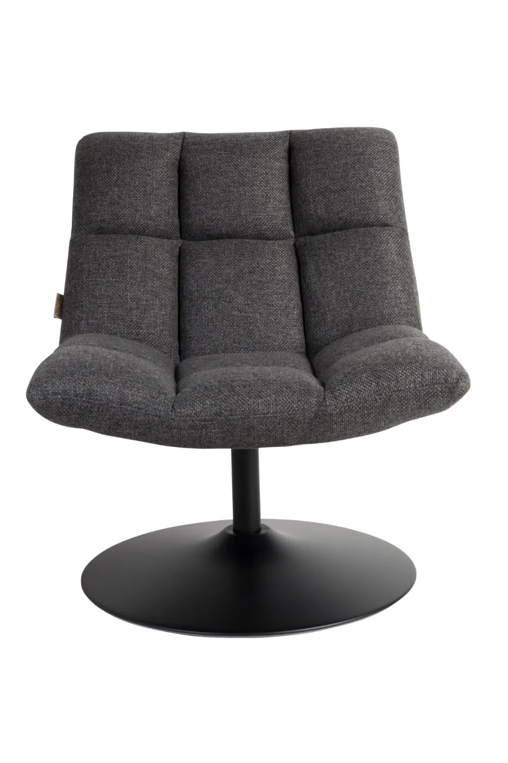 Dark Gray Pedestal Accent Chair | Dutchbone Bar