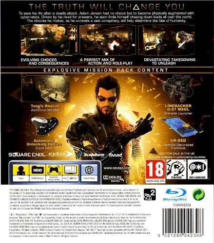 Deus EX Human Revolution Limited Edition - Playstation 3 (USED)