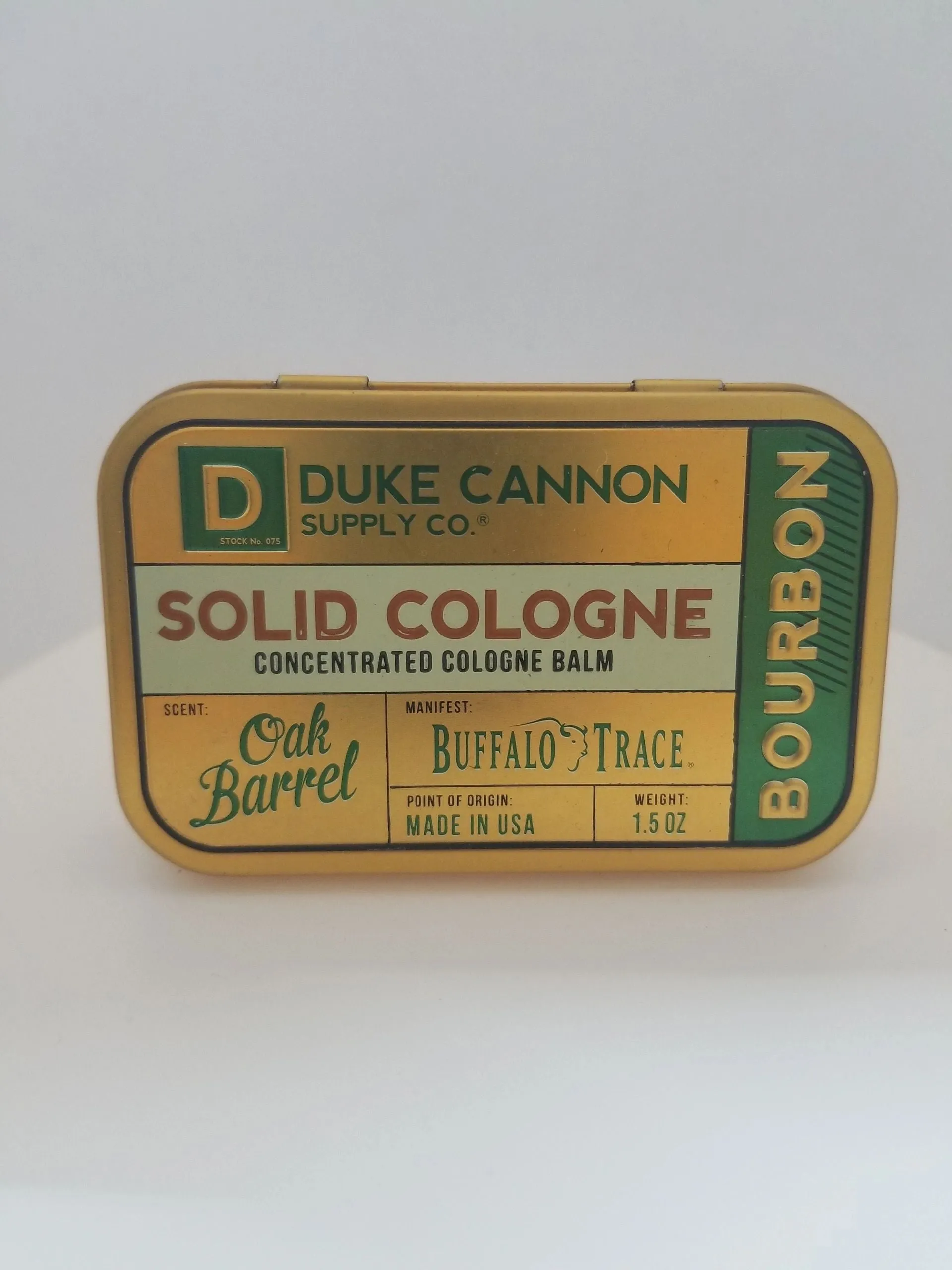 Duke Cannon Supply Co. "Oak Barrel" Concentrated Cologne "BOURBON"