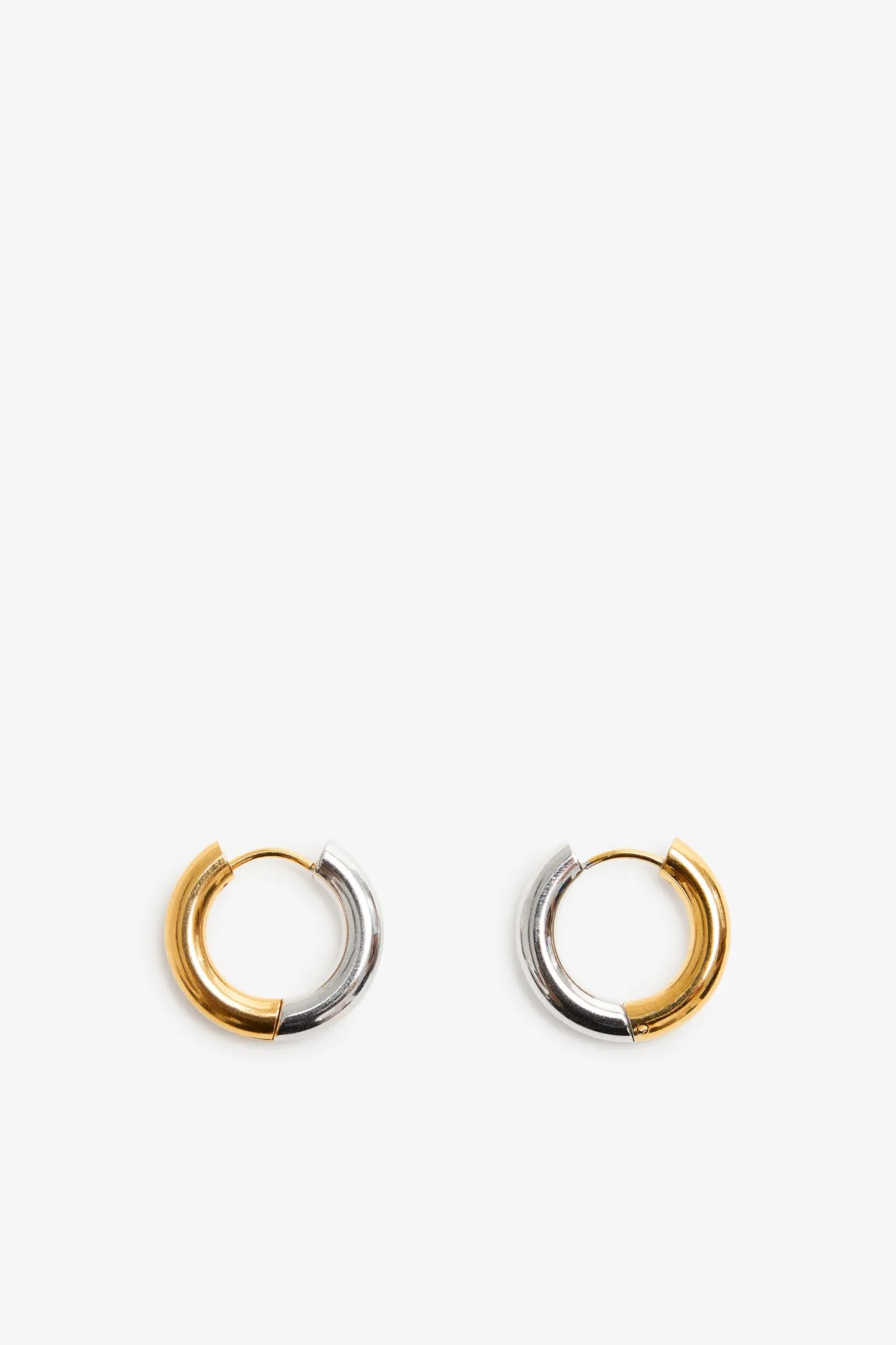 Emery Two-Toned Hoops