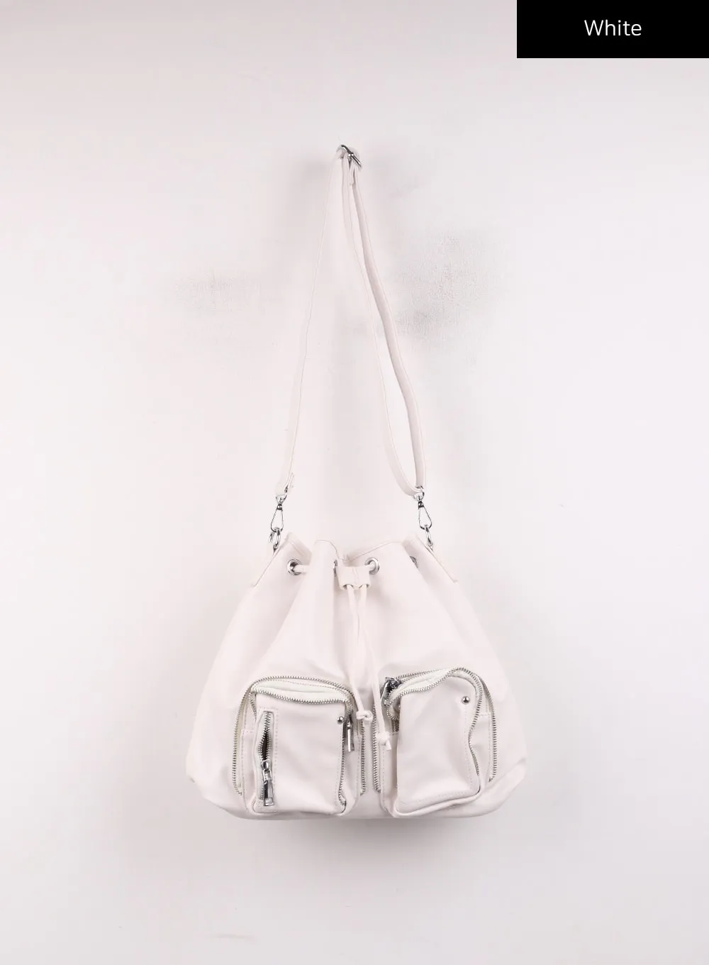 Faux Leather Adjustable String Bag IJ419