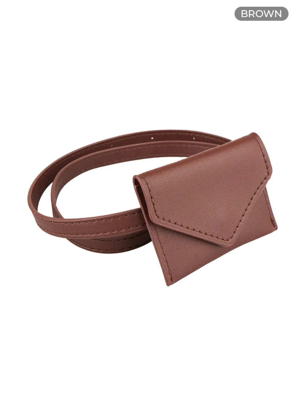 Faux Leather Buckle Belt CU410