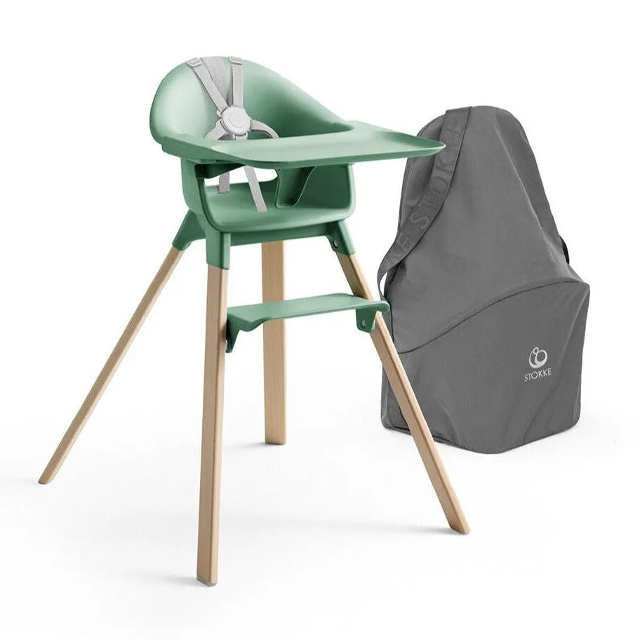 FLOOR MODEL SALE - Stokke - Clikk High Chair - Clover Green w/ Travel Bag (STORE PICKUP ONLY)