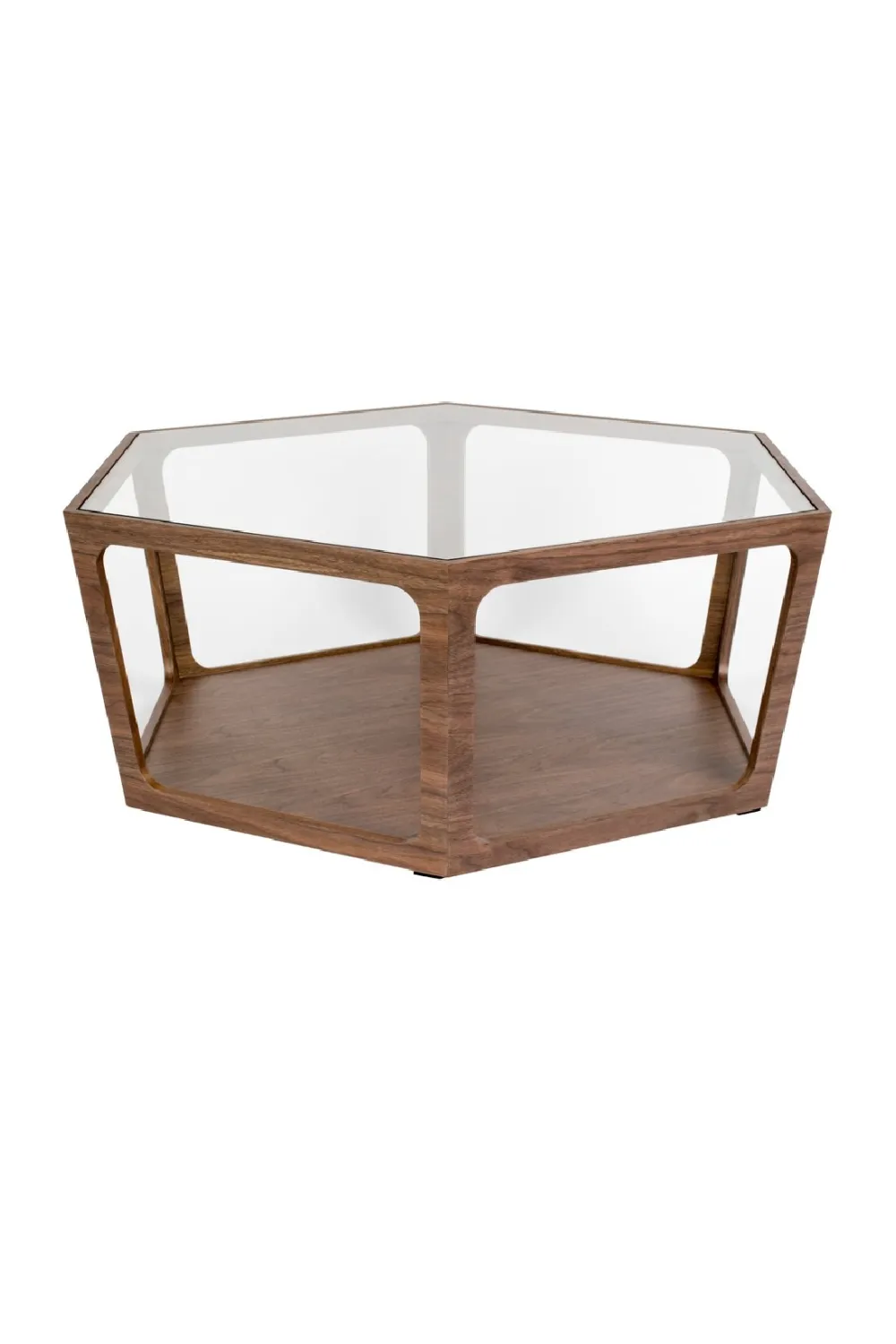 Glass Hexagon Coffee Table | Dutchbone Sita