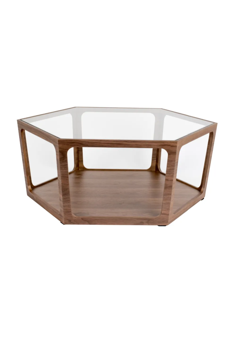 Glass Hexagon Coffee Table | Dutchbone Sita