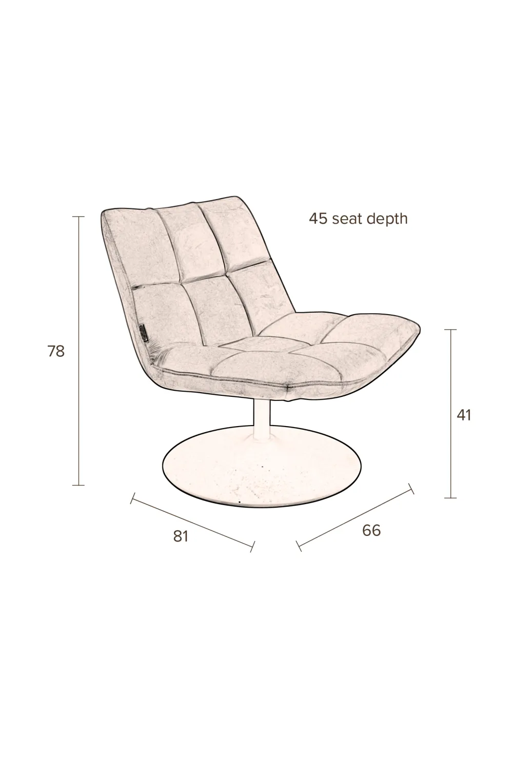 Green Pedestal Accent Chair | Dutchbone Bar