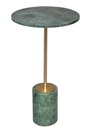 Green Round Marble End Table | Dutchbone Gunnar