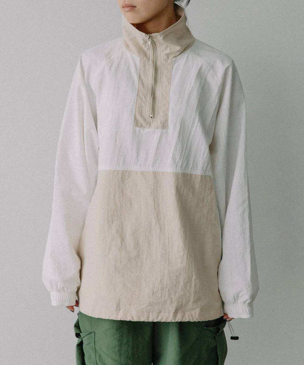 half zip nylon pullover