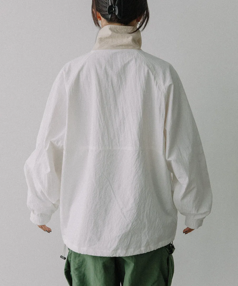 half zip nylon pullover