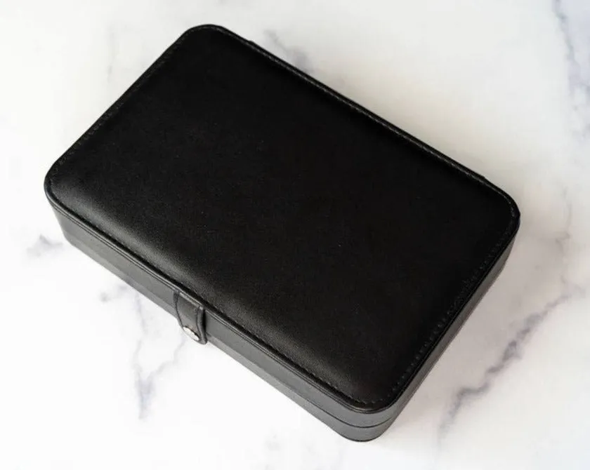 Jewelry Travel Case Box in Black