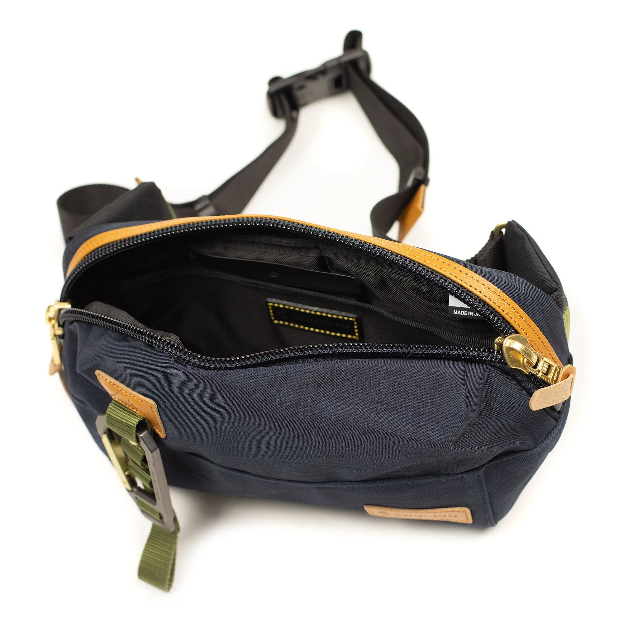 Link carry bag in navy shrunken nylon (restock)