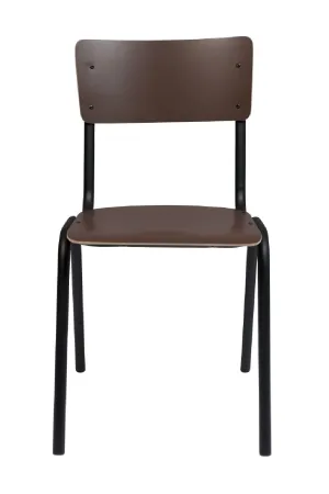 Matte Brown Dining Chairs (4) | Zuiver Back To School