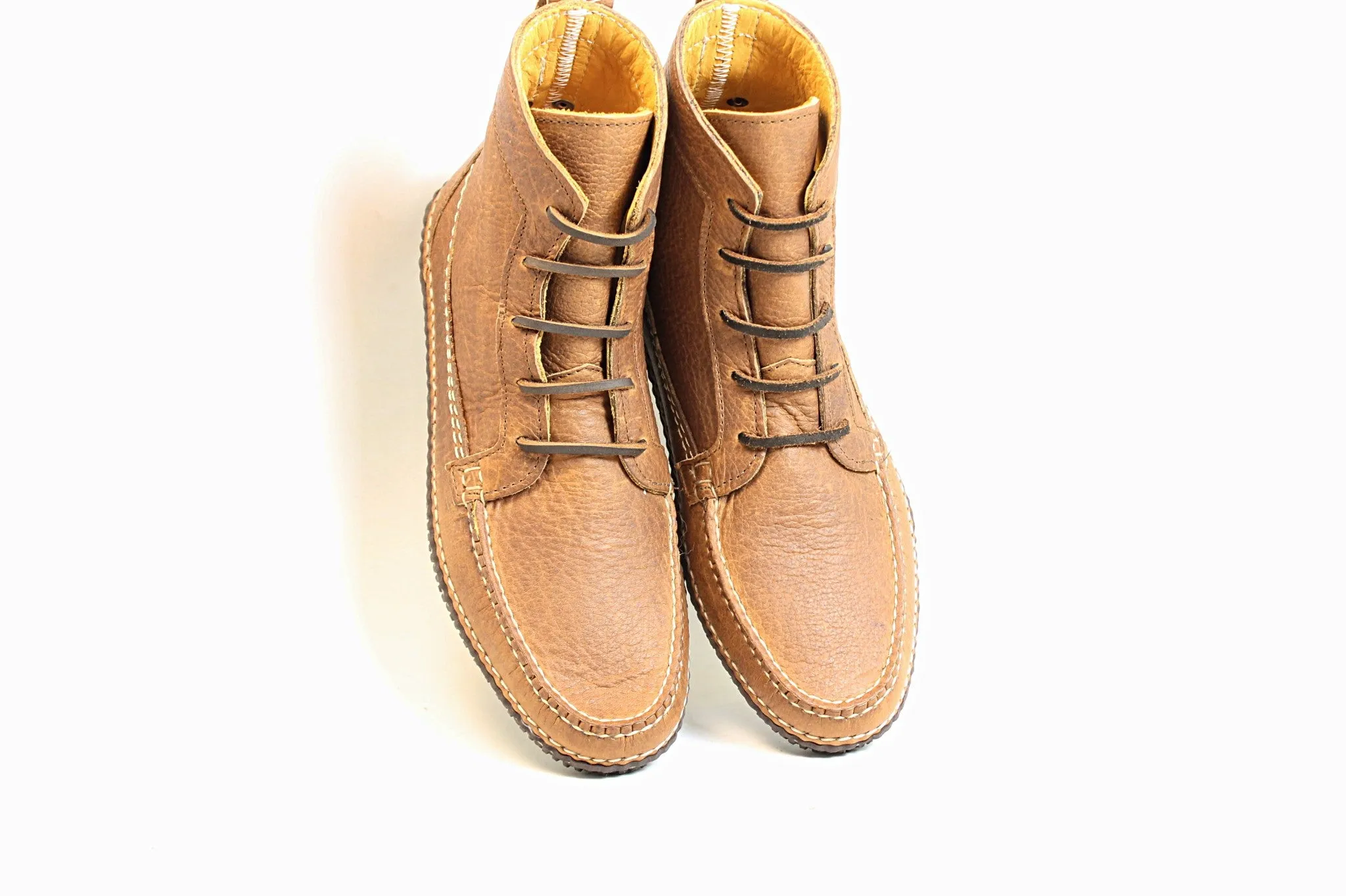 Mens Camp Boot: Brown Peanut