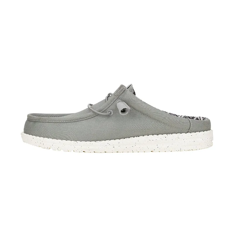 Men's Wally Slip Stretch Canvas Grey