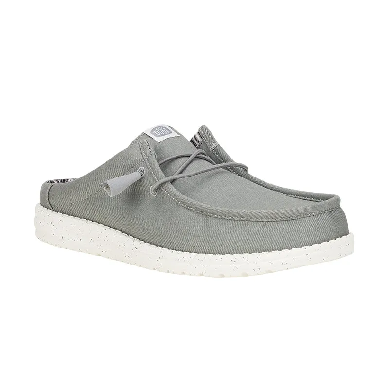 Men's Wally Slip Stretch Canvas Grey