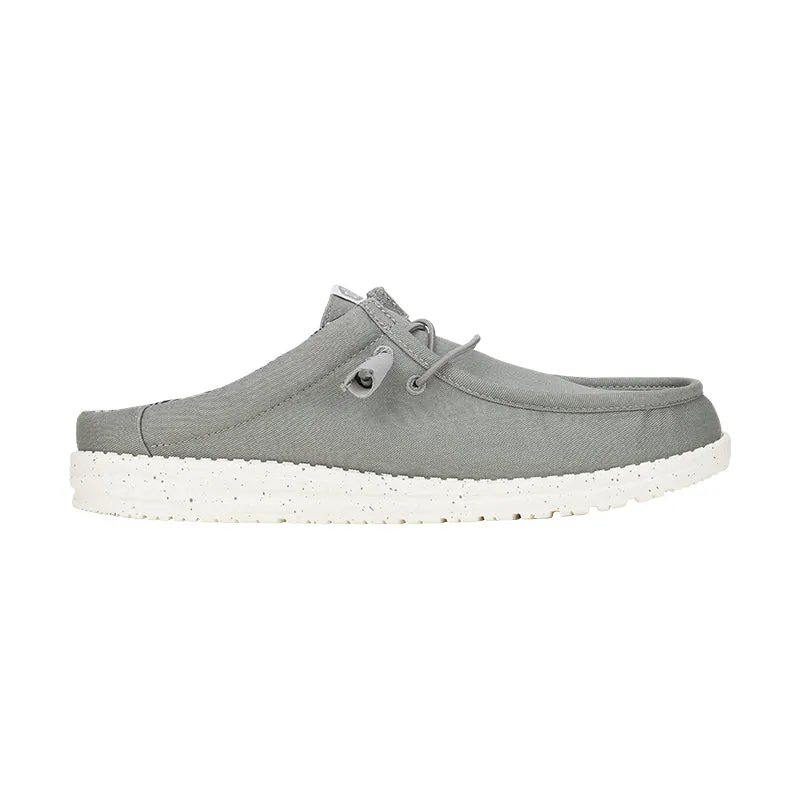 Men's Wally Slip Stretch Canvas Grey