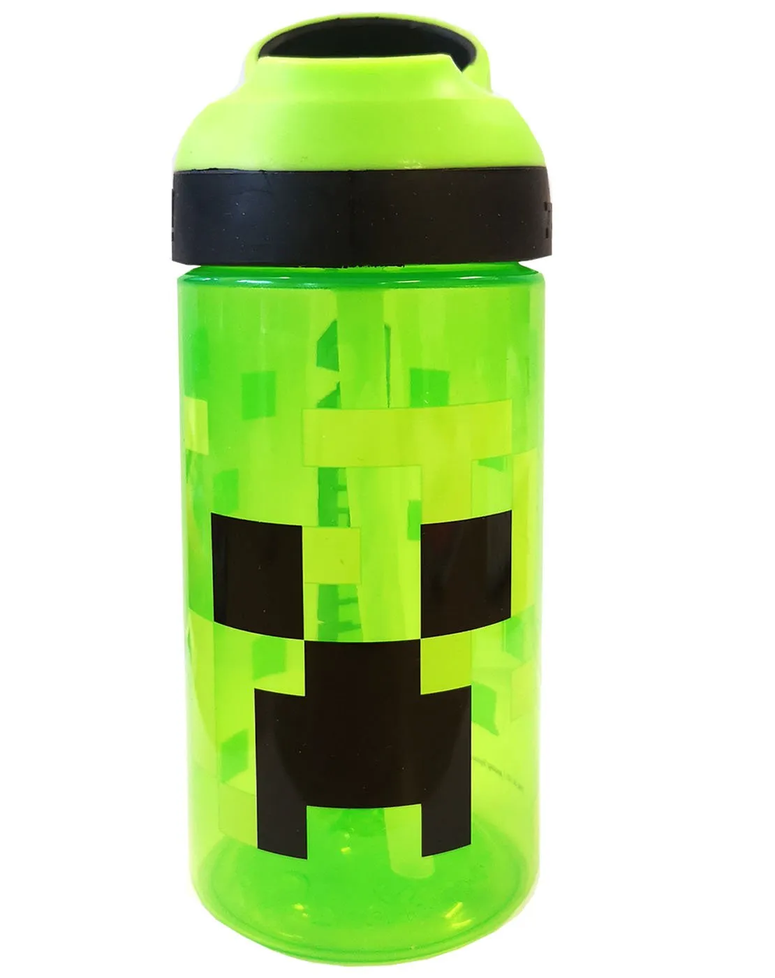 Minecraft Creeper Face Lunch Bag Set (Lunch Box, Water bottle, Snack Pot) - Green