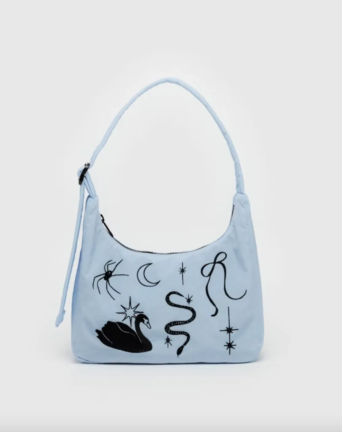 Mini Nylon Shoulder Bag in Emboridered Ballet Icons