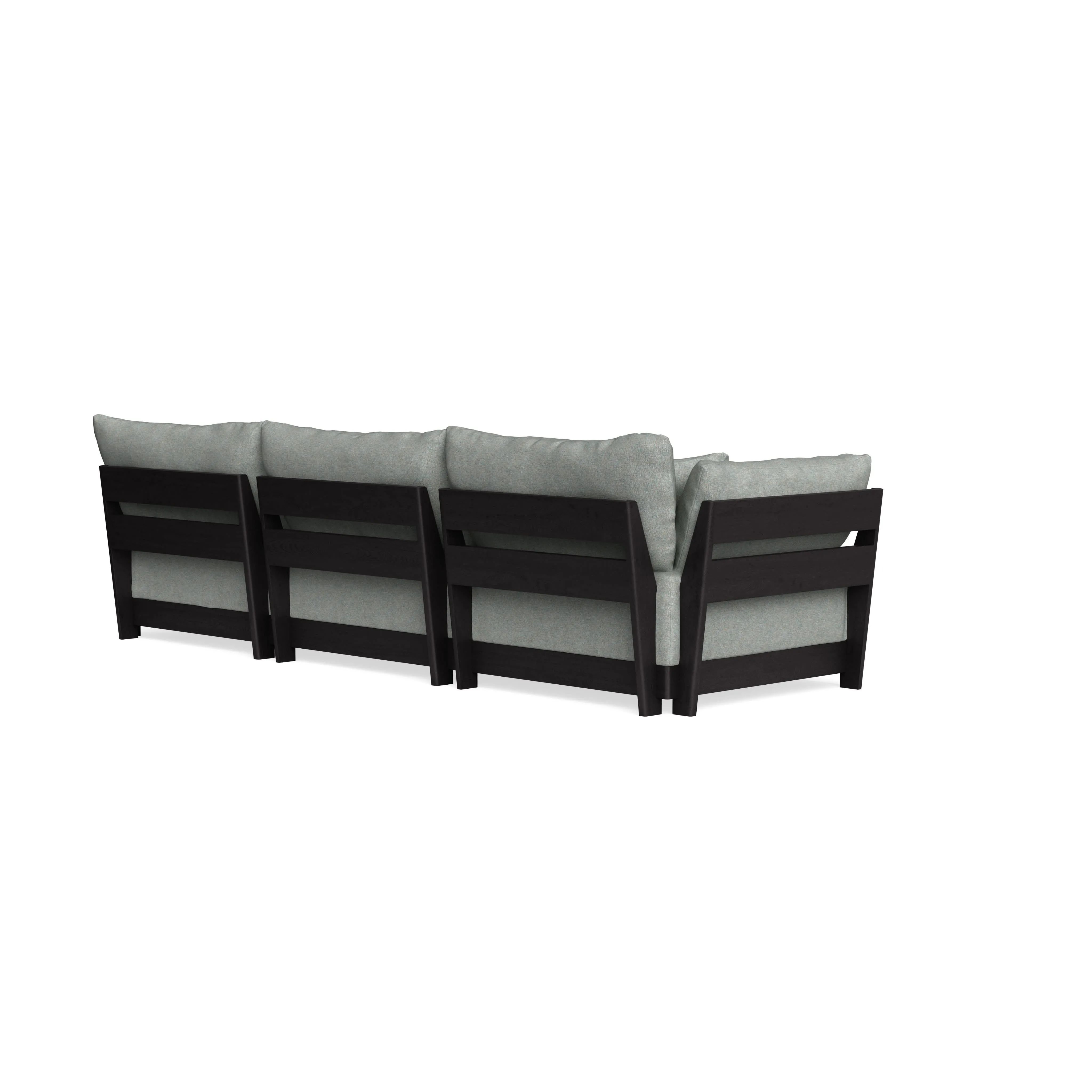 Modular Bondi Black 3-Seater Sofa in Spa | Classic Blend