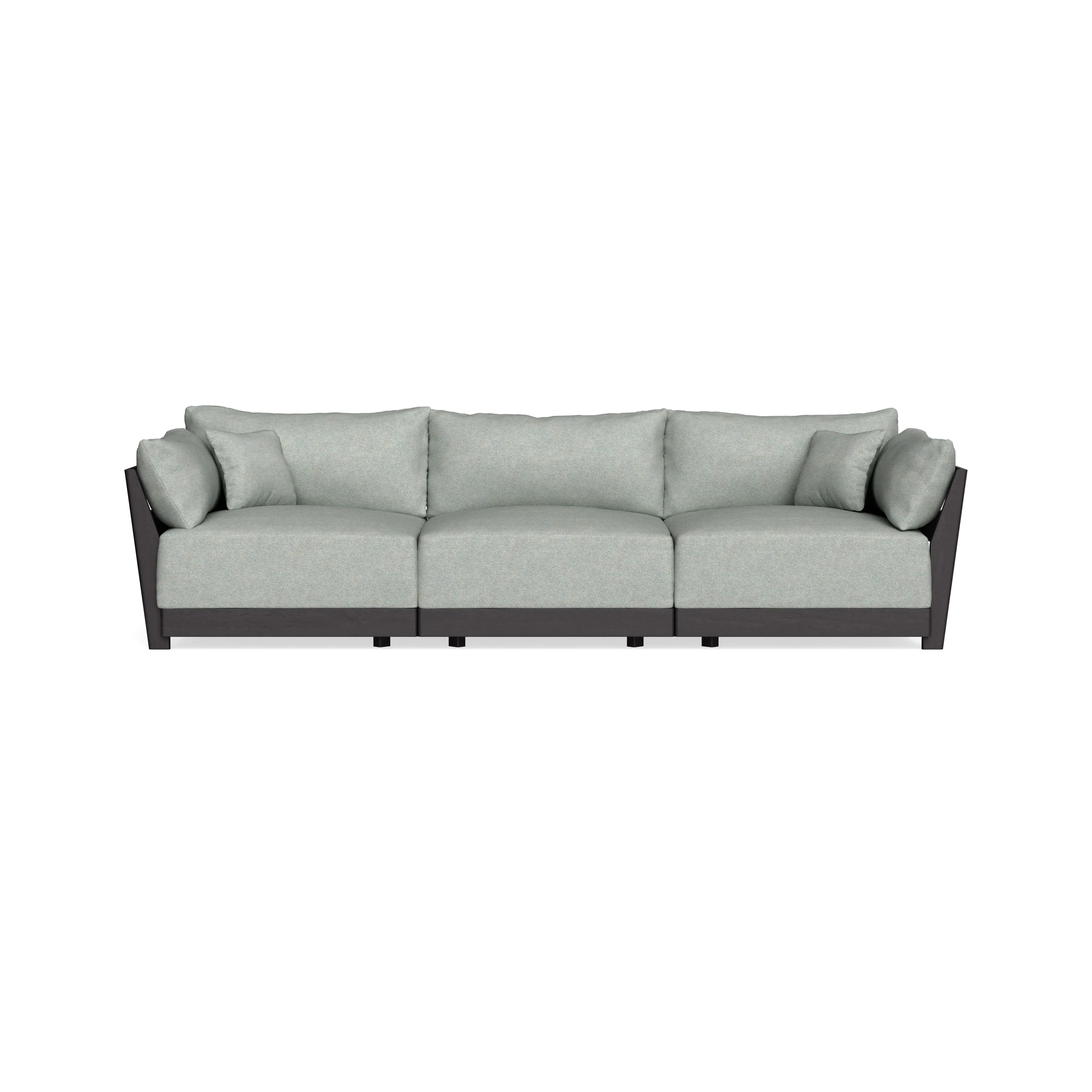 Modular Bondi Black 3-Seater Sofa in Spa | Classic Blend