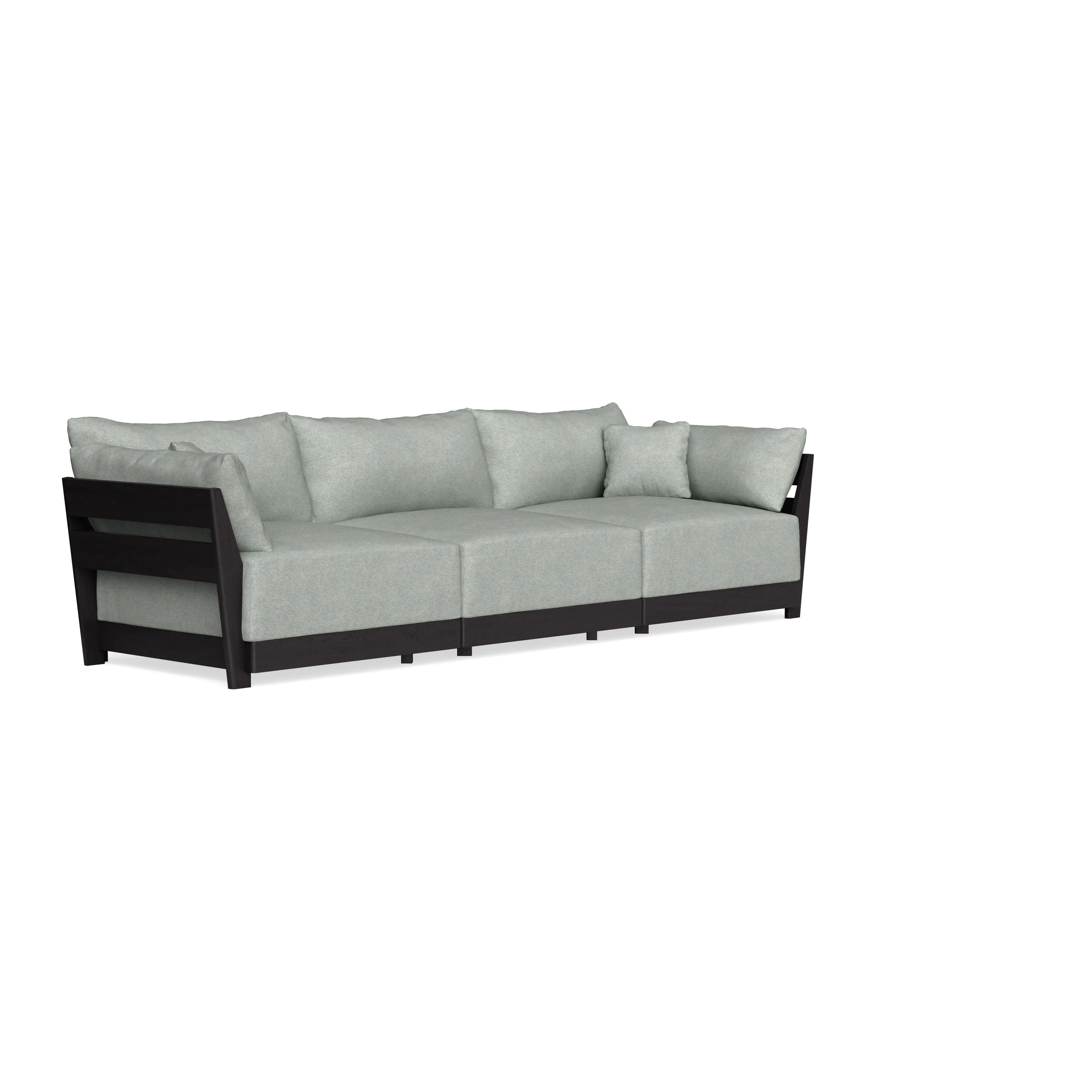 Modular Bondi Black 3-Seater Sofa in Spa | Classic Blend