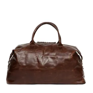 Moore & Giles- Benedict Weekend Bag Bompton Brown