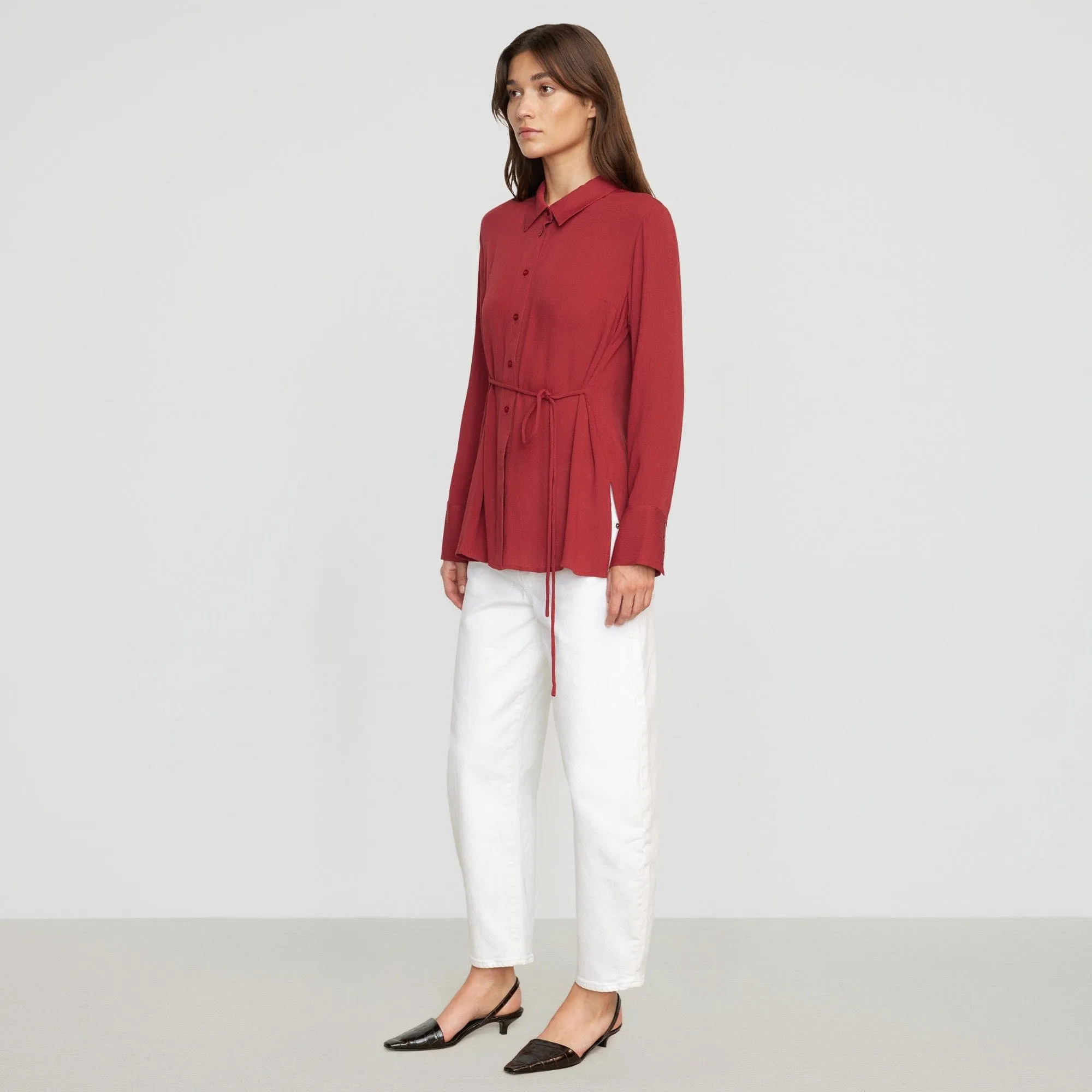 Navaz Tie-Back Shirt