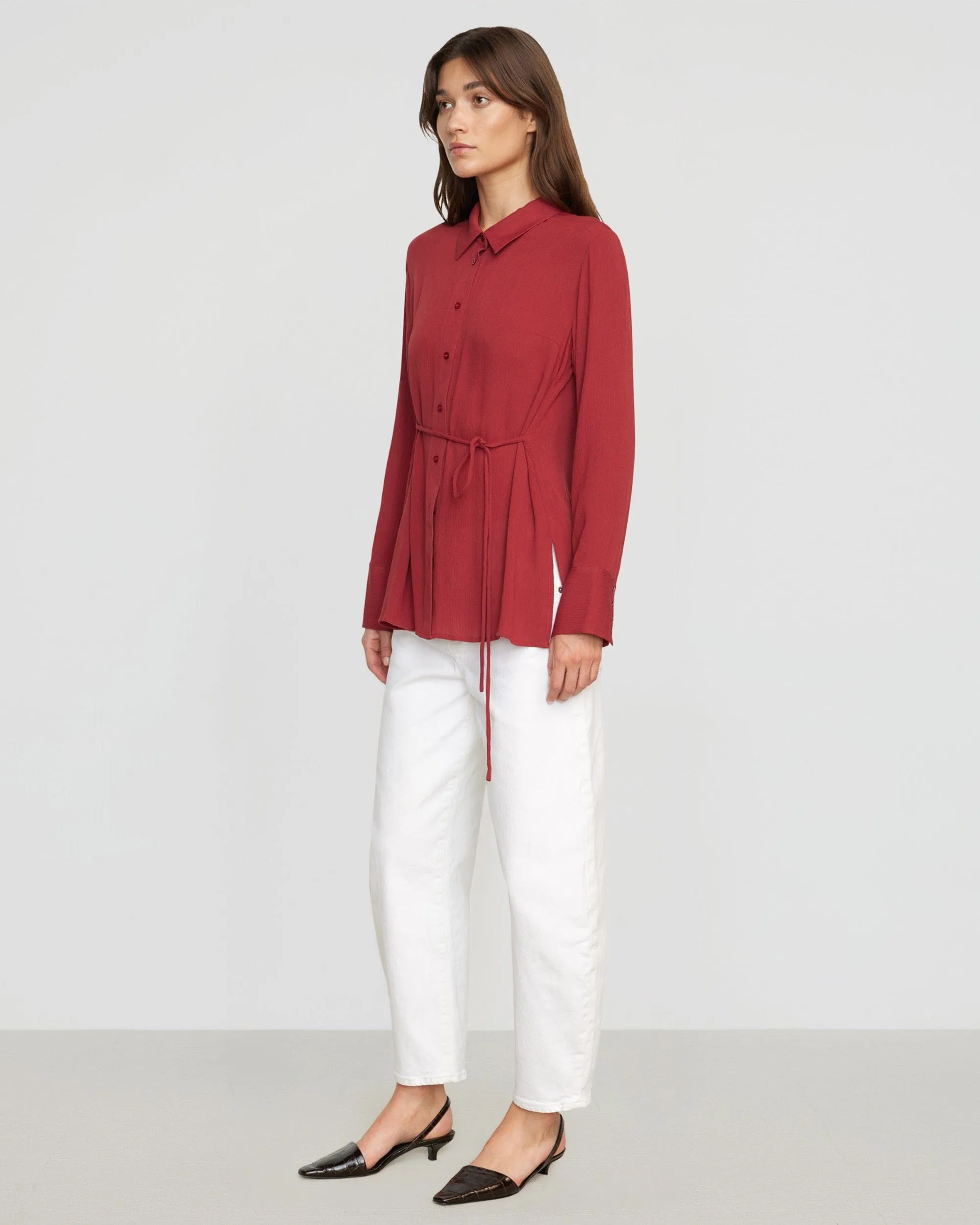 Navaz Tie-Back Shirt