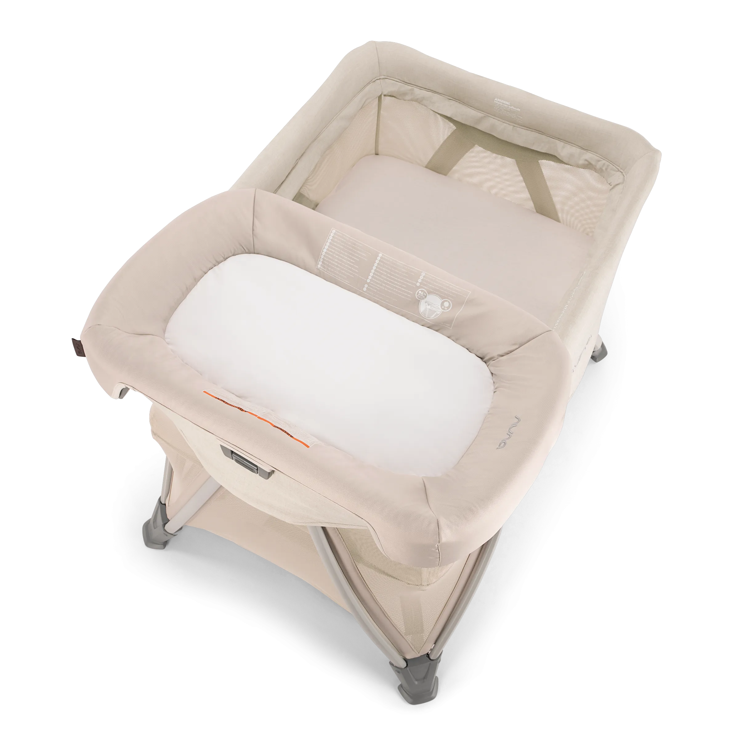 Nuna - Sena Aire   Zip-Off Bassinet    Changer - Biscotti