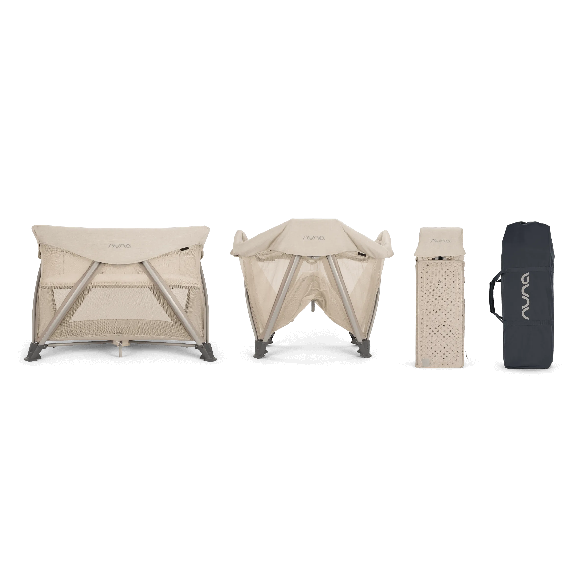 Nuna - Sena Aire   Zip-Off Bassinet    Changer - Biscotti