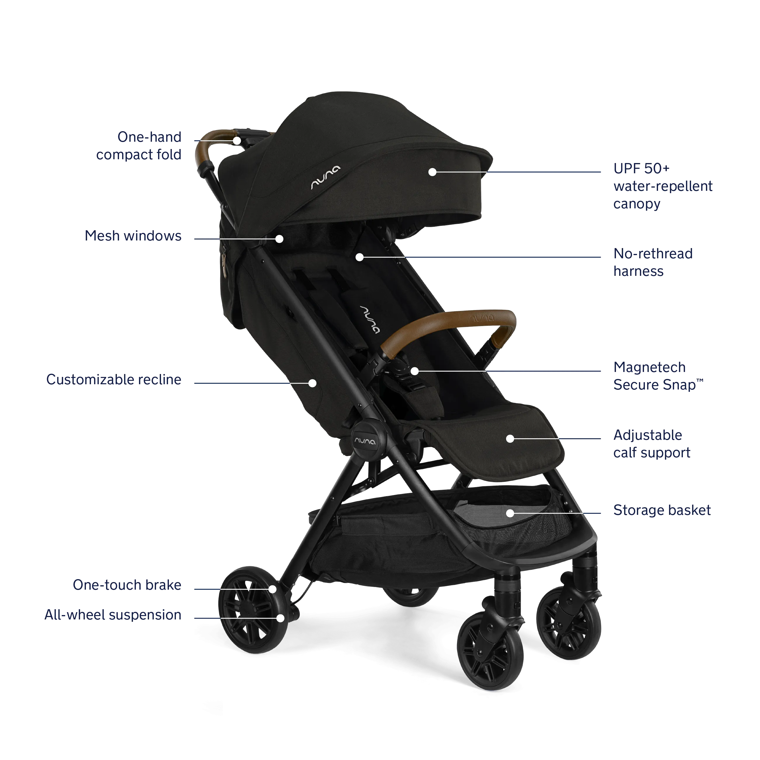 Nuna - TRVL Stroller - Hazelwood