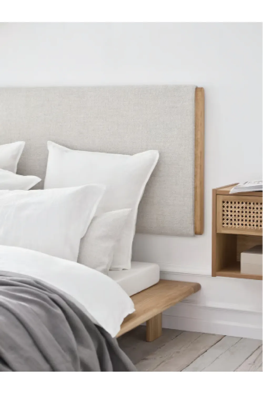 Oiled Oak Minimalist Headboard (Single) | Bolia Haven