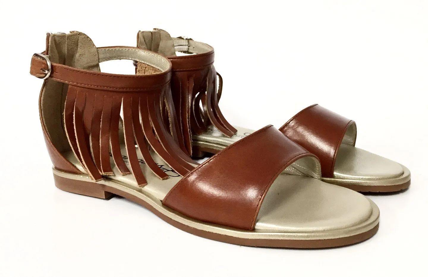 Papanatas Luggage Fringe Sandal