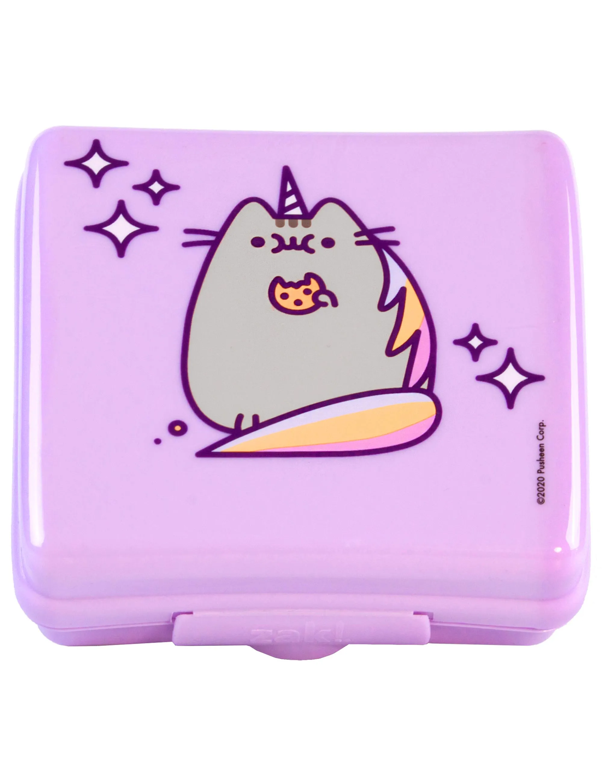 Pusheen The Cat Unicorn Rainbow Lunch Bag, Bottle and Snackpot Set - Purple