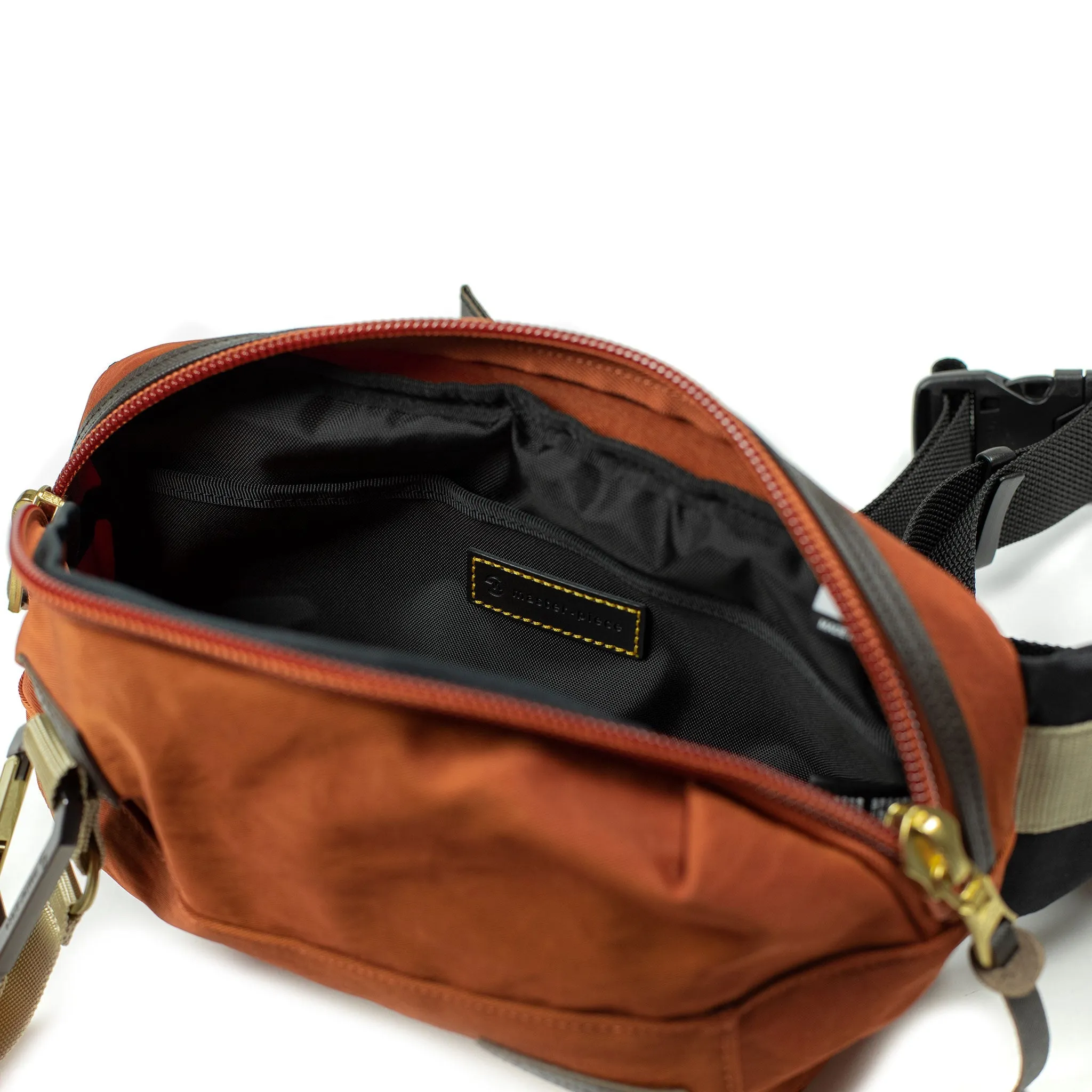 "Link" carry bag in orange shrunken nylon (restock)