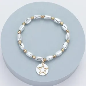 Star and Circle Charm Bracelet